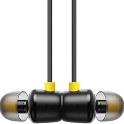 Earphones for Realme 11 5G Earphone Original Like Wired Stereo Deep Bass Head Hands-Free Headset Earbud with Built in-line Mic Call Answer/End Button (R20, Black)-14