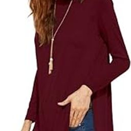 Women's High Turtle Neck Long Sleeves Jumper Long Top (Echo)-image-11