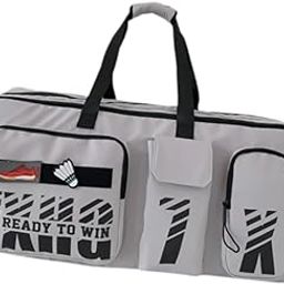 THE STYLE SUTRA® Badminton Bag Racquet Carry Bag Travel Bag Gym Bag for Badminton Enthusiasts Gray | Bags-image-78