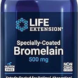Life Extension, Specially-Coated Bromelain, 500 mg, 60 Enteric Coated Tablets-14