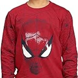 Kidsville Spiderman Printed Regular Fit Sweatshirt for Boys-image-31