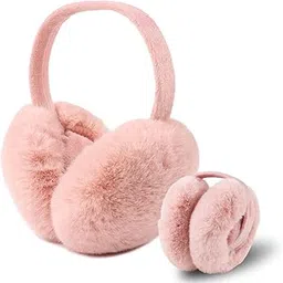 kacheeg Women Winter Ear Muffs Fur Warm Earmuffs Lady Girls Plush Ear Warmers Outdoor Ear Covers Headband-picture-40