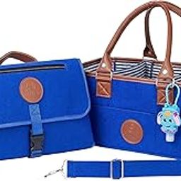 Baby Diaper Caddy Organizer Tote by Sarvoza Perfect for Nursery Changing Table Baby Shower or Moving Room to Room… (Large, Baby Blue)-picture-26