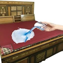 MATTERESS PROTECTER Waterproof BEDSHEET (Maroon)/ King Size (72 X 78) INCH, Deep Sleep Noiseless Soft. Breathable Cooling Hypoallergenic Material, Mattresses Cover for-image-60