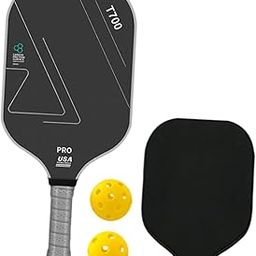 MERISHOPP® Carbon Fiber Pickleball Paddle Racquet for Outdoor Sports Men Women Exercise Grey White|Sporting Goods | Tennis & Racquet Sports | Tennis-image-98