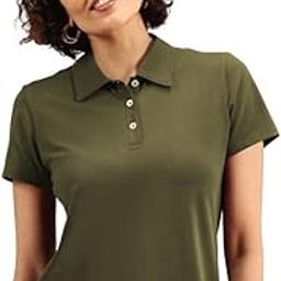 BlissClub Women The Last tee | Stays New for 750+ Days |10X Durable Polo Neck tee | Women’s t-Shirt | Short Sleeves | Hip Covering | Cotton Tee-image-4