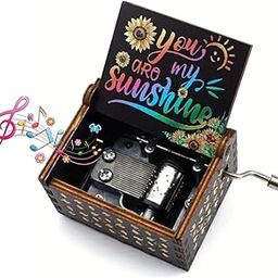 Store2508 Wooden Vintage Hand Cranked Music Box – You are My Sunshine-image-37