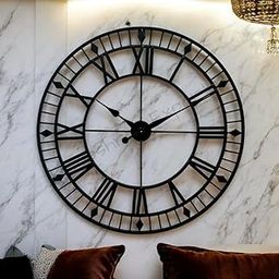 Vintage Clock Hand-Crafted Extra Large Wall Clock/Black Colour / 30 Inch (75 CM's)-image-1
