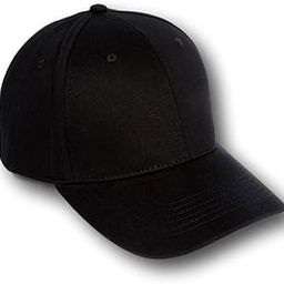 Men's Solid Plain Baseball Cotton Cap Black-image-51