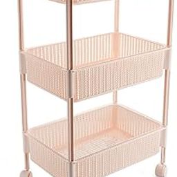Nayasa Rope Multipurpose Foldable Trolley Basket with Wheels_Ivory (NP4525_IVORY)-image-3