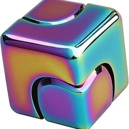 Fidget Toys for Adults, Stress Relief Toys Adults, Square Fidget Cube, Infinity Cube Fidget Toy, Portable Metal Fidget Spinner for Adults, Color-image-1