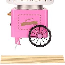 Maker, Low Noise Simple Operation Candy Floss Maker Stability White Pink for Home (EU Plug 220V)-7