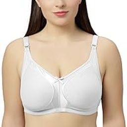 Zoya Non Padded Full Coverage Bra | Adjustable Straps and Hook and Eye Closure for Secured Fit, M Frame Bra, Comfortable Breathable Cotton Material, Hand wash only-image-44