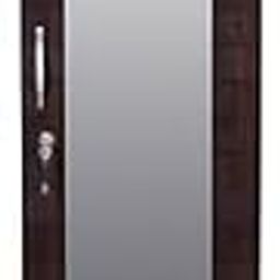 RESHUZ Wardrobe Brick Textured Engineered Wood Single Door Wardrobe with Mirror 2 Drawer (Already Assembled) (Desigen 1)-picture-8