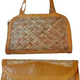 Shital Pati Full Chain Clutch And Heart Sling Combo Bamboo Bag Eco-Friendly Specially for Ladies (Combo Of 2)-image-89