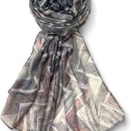 Scarf Woman Digital Print Mal Mal Cotton Scarves | Hijab Scarf | Headscarf | Neck Scarf | Stoles | Wraps-46