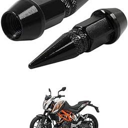 LOVMOTO Universal Spiked Valve Caps,Aluminum Alloy Dustproof and Waterproof Tire Valve Stem Caps, Suitable for Cars, Trucks and Motorcycles (2PCS Black) Comfortable with D-ue-k 390-image-91