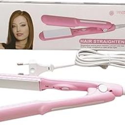 Professional Hair Straightener, Pink, Ceramic Plates, Temperature Control 8006-image-0