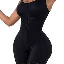 Women's Stage 2 Faja Colombian with Bra Shapewear - BBL Post Surgery Garment - Reductoras Moldeadoras, Black, Medium-image-37