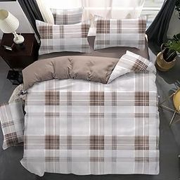 THD 120 x 120 Inches 100% Pure Cotton Super King Size Bedsheet, 300 TC, 10 Feet by 10 Feet Bedsheet for Super King Size XXXL Bed with 2 Pillow Covers (Tan Brown)-image-23