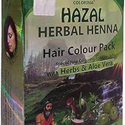 Hazal Herbal Henna Natural Brown (Hair Color Pack) with Herbs & Aloe Vera (Pack of 3)-14
