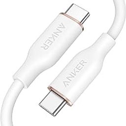 Anker USB-C to USB-C Cable, 643 Cable 100W 3ft, USB 2.0 Type C Charging Cable Fast Charge for MacBook Pro 2020, iPad Pro 2020, iPad Air 4, iPad Mini 6, Galaxy S21, Pixel, Switch (Cloud White)-21