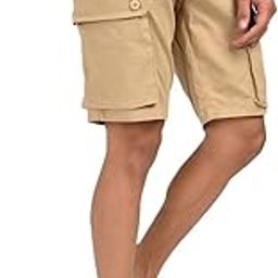 Half Pant for Men Cotton Lycra | 6 Pocket Shorts with Drawstring & Button Waist | Casual Short Pants for Daily & Outdoor Wear (Sizes 30-40)-image-129