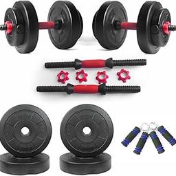 ARTINO Dumbbell, Adjustable Dumbbell (8 kg - 2kg x 4), of Adjustable Dumbbell Rods with PVC Dumbbell Plates and Hand Grips Home Gym Combo, Exercise & Fitness Sets-image-64