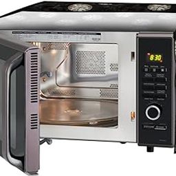 Stylista microwave oven cover compatible for Bajaj 20 Liters Grill 2005 ETB, Dustproof, stainproof, Wipeable cover, Analog Pattern Black-image-78