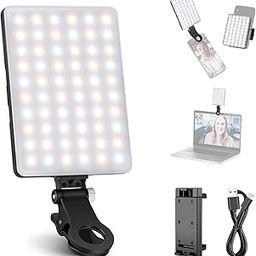 Neewer LED Video Conference Light Kit with Clip & Phone Holder for iPhone/Tablet/Laptop, Dimmable CRI 95+ with 3 Light Modes, Built-in 2000mAh Battery for Zoom Calls/Remote Working/Live Stream/Selfies-10