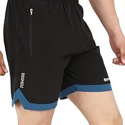 Sports Training Running Dry Fit Solid Shorts for Men-image-74
