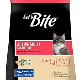 Let's Bite Active Adult Dry Cat Food, Ocean Fish, 5Kg Pack-12