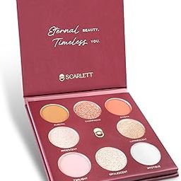Scarlett Cosmetic Luxe Luminous Gaze 8-Color Eyeshadow Palette | Matte & Shimmer Shades | Highly Pigmented | Eye Makeup for All Skin Tones | Multi-Color |-image-20