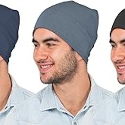 Unisex Helmet Skull Cap for Bikers & Cycling, Cotton Head Caps, Hair Inner Helmet Cover Cap for Men Women, Skull Cap Pack of 3pcs combo-image-95