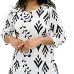 The Fabric Women's Rayon Floral Printed Short Kurti & Tunic Top-image-104