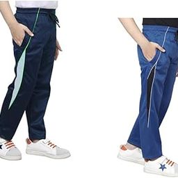 KAYU Boys Solid Polyester Regular Fit Lower Track Pants (Pack of 2)-image-11