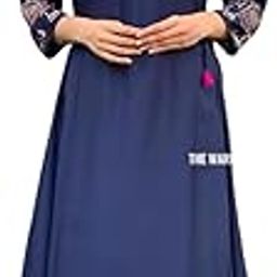 Women's Rayon Embroidered Straight Kurti with Pant Set-image-14