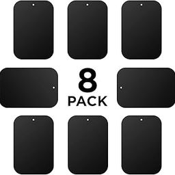 HIRATEK Magnetic Mount Metal Plates for Car Mount Phone Holders - 8 Rectangular With 3M Adhesives (Pack of 8 Big)-1