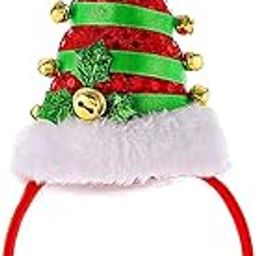 Christmas Headbands Green Xmas Tree Headband Sequins Holiday Hair Accessories for Women-image-40
