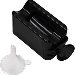 HEAVENGLOW Nail Powders Recycling Box Double Layer Accs Nail Powders Container for Home Black-image-99