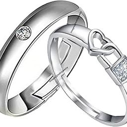 Solitaire Proposal Adjustable Couple Ring for Men and Women (PAFRCO1103097PR)-image-22