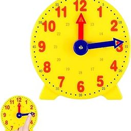 Clock for Kids Learning Model Interactive Number Blocks & Analog Clock Teaching Tool, Combines Number Blocks Toy Elements, and Wooden Toys Durability, Premium Material for Early Education-image-44