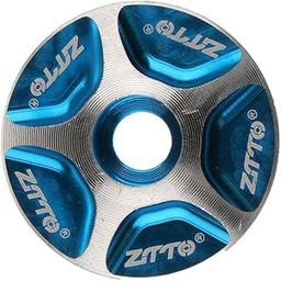 UJEAVETTE® 1 1/8 Aluminum Alloy Bicycle Headset Top Cap Threadless Stem Cover Blue|Bicycle|Bicycle for Men Adult|Bicycle Light|Bicycle for Men|Bicycle for Kids|Bicycle Pump|Bicycle for-image-66