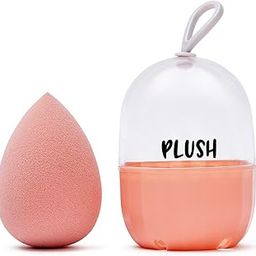Plush Peachy Puff Microfiber Beauty Blender with Case | Makeup Sponge That Saves Up to 60% Makeup | Teardrop Cut | For All Makeup Formulations | Cruelty-Free | Latex-Free | Vegan-image-13