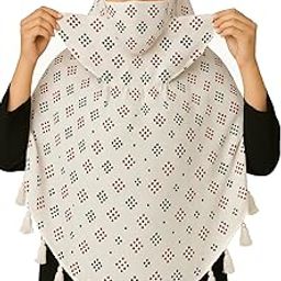 Women's Cotton Abstract Design Printed Face Cover Scarf | UV Protection, Breathable Fabric | Reusable Hijab Style Shield for Sun, Dust & Pollution-image-94