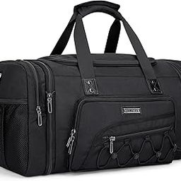 Duffle Bag for Men Nylon Large Expandable 50L Gym Carry on Overnight Bags with Shoe Compartment-picture-51