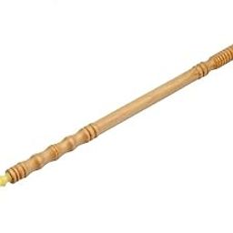Wooden Back Scratcher with Decorative Handle, Yellow Fork End, Red Hanging String-image-11