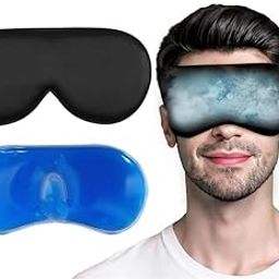 AURLIS Cooling Gel Relaxing Eye Sleep Mask For Dark Circles, Dry Eyes, Cooling Eyes, Pain Relief, Redness, Eye Patches, Sleeping Cool Pad Suitable For All Family Members Sleeping Mask-image-93