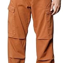 thomas scott Men's | Solid | Light Weight | Breathable Fabric | 6 Pocket | Mid Rise | Loose Fit | Cotton Blend | Button Waist | Chino Trouser | Pants-picture-4