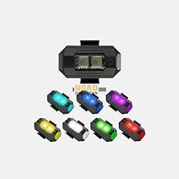 RoadReligion Airplane Light (7 Colors) Waterproof Universal Warning Signal Blinker LED Strobe Rechargeable Safety Light for Bike, Motorcycles, Cars, Bicycle, Drones, Helmet-image-53